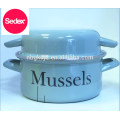 Final Touch MP201 Emaille Mussel Pot &amp; Emaille Olla Topf